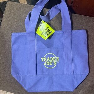Trader Joe's Purple Mini Tote Bag